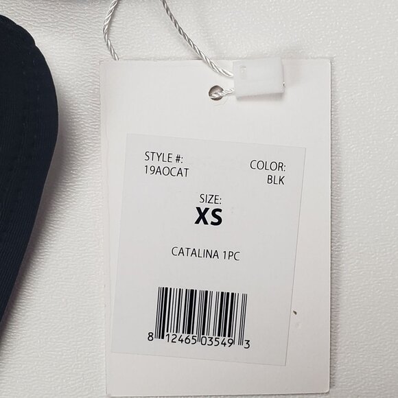 Andie Swim The Catalina One-Piece Tankini Women's XS Black Racerback Open Back - Picture 3 of 16